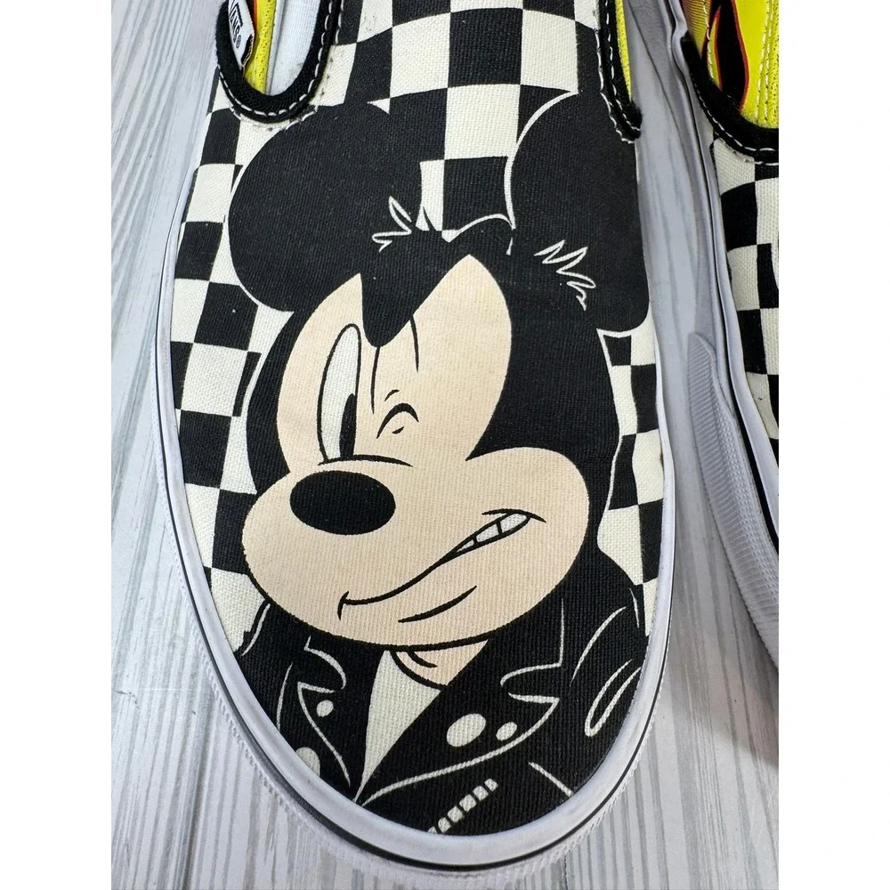 Vans Disney x Mickey & Minnie Flame Classic Slip On Women Size 10 Mens Size 8.5 - Picture 8 of 12